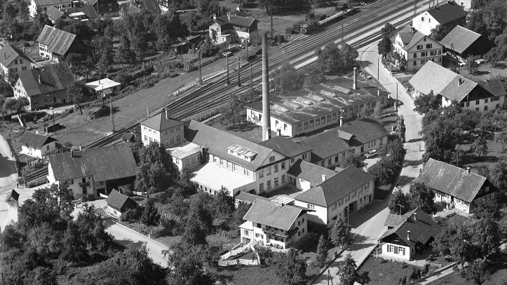 Luftbild der Seifenfabrik anno 1959